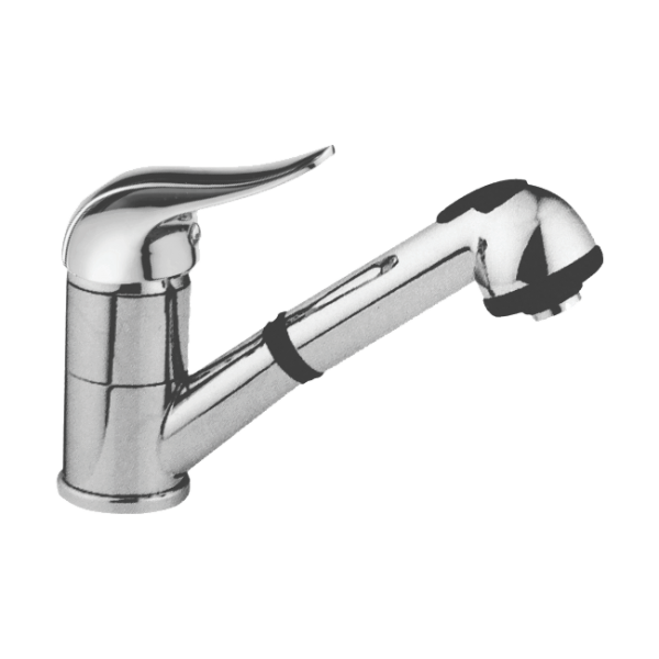 Baterie monocomandă duş extractibil Baressi Serie Delphin